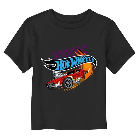 Toddler Hot Wheels Animated Red Flame T Shirt