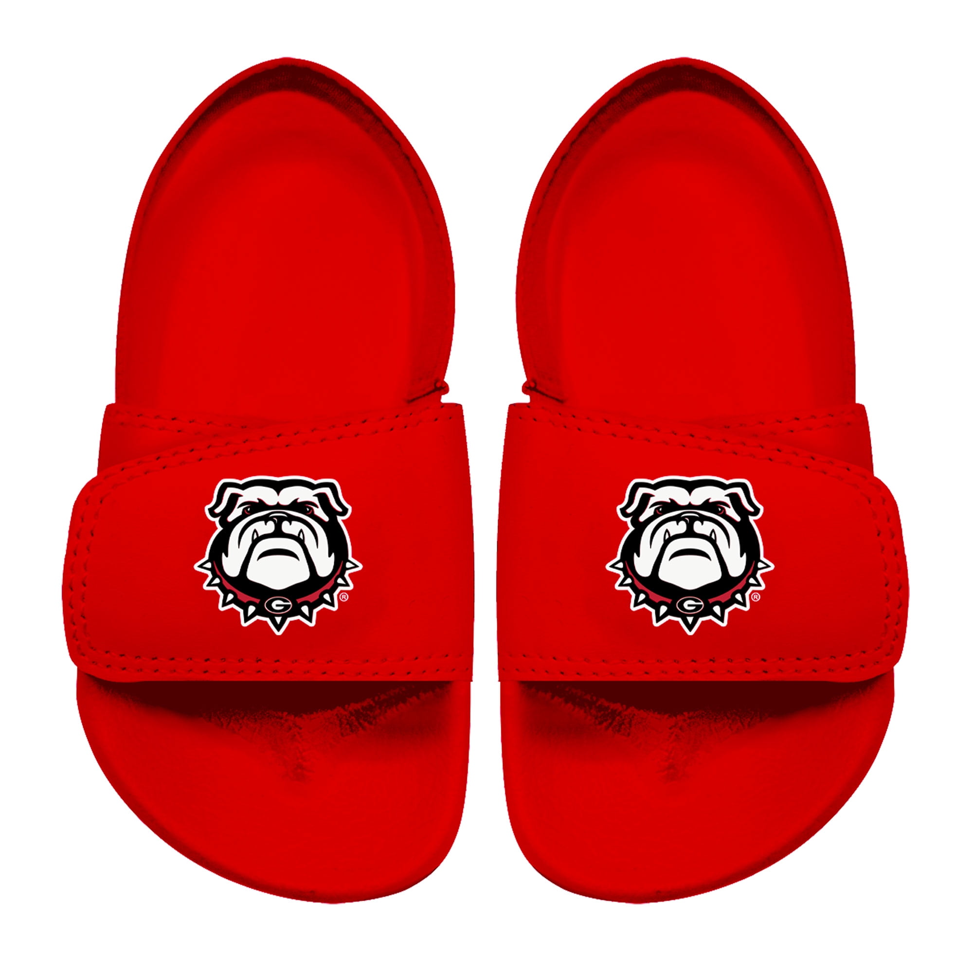 Toddler ISlide Red Georgia Bulldogs Mascot Slide Sandals 