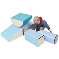 thumbnail image 1 of Toddler Indoor Climb and Crawl Activity Playset,Soft Foam Playset Including Building Blocks, Assorted and Ramp,Lightweight Indoor Active Stacking Play Structure for Beginner Toddler, 1 of 6