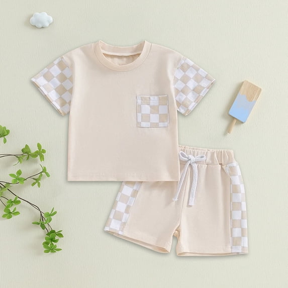 Toddler Infant Boy Clothes Kids Summer Outfits Shirt Short Sets Baby Boy'S Clothing