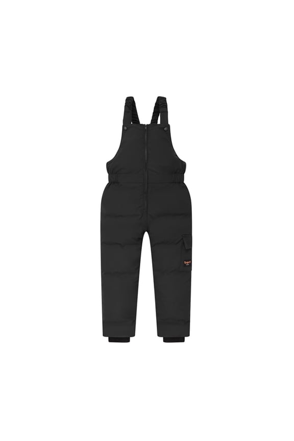 Toddler Infant Boys Girls Winter Pants Kids Zipper Windproof Cotton Trousers Bottoms Snow Bib Overalls Ski Pant Snowsuit 6 Months-5 Years