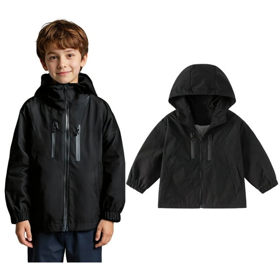 Toddler Jacket Boys Boys Windbreaker Zip Up Jacket Boys Lightweight Jacket Fall Clothes School Clothes for Girls 2-3 Years