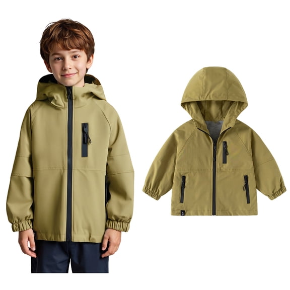 Toddler Jacket Boys Girls Windbreaker Jacket Hoodie Zip Up Lightweight Jacket Fall Clothes Cute Outfits for Girls 2-3 Years