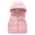 thumbnail image 1 of Toddler Jacket Winter Boys Girls Sleeveless Bowknot Solid Color Vest Warm Outwear Kids Coat & Outerwear PK2 18 Months-24 Months, 1 of 4
