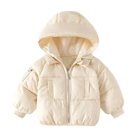 Toddler Jacket Winter Child Baby Boys Girls Solid Long Sleeve Patchwork Hooded Outer Outwear Outfits Clothes Kids Top Coat & Outerwear A 18 Months-24 Months