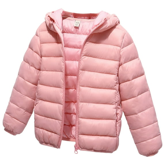 Toddler Jacket Winter Jacket Kids Boy Girl Winter Hooded Puffer Jackets Coats Light Weight Padded Outerwear