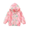 thumbnail image 1 of Toddler Jackets Girls Fall Windbreaker Outerwear Lightweight Coat Long Sleeve Casual Hoodie 3-8 Years, 1 of 6