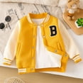 thumbnail image 1 of Toddler Jackets for Kids Button Girls Letter Embroidery Baseball Jacket Light Jacket Boys Fall Jacket Little Girls Clothes 2-3 Years, 1 of 8