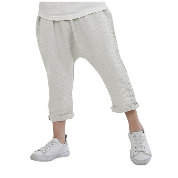 Toddler Jeans Baggy Jeans Boys Girl Solid Harem Child Pant Boy Toddler Pyjamas Baby Pleated Boys Pants