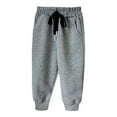 thumbnail image 1 of Toddler Jeans Toddler Boys Pants 3 Pack Toddler And Boys Joggers Sweatpants Kids Pull-On Active Athletic Pants With Drawstring Elastic Waistband 3-4 Years Dark Gray, 1 of 4