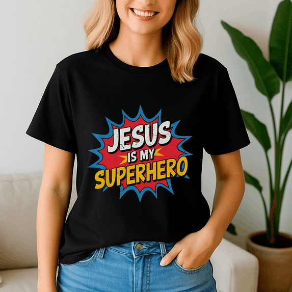 Toddler Jesus Is My Superhero Christian God Son, Jesus Shirt, Easter Shirt, Christian Easter TShirt, He Has Rizzen Tee