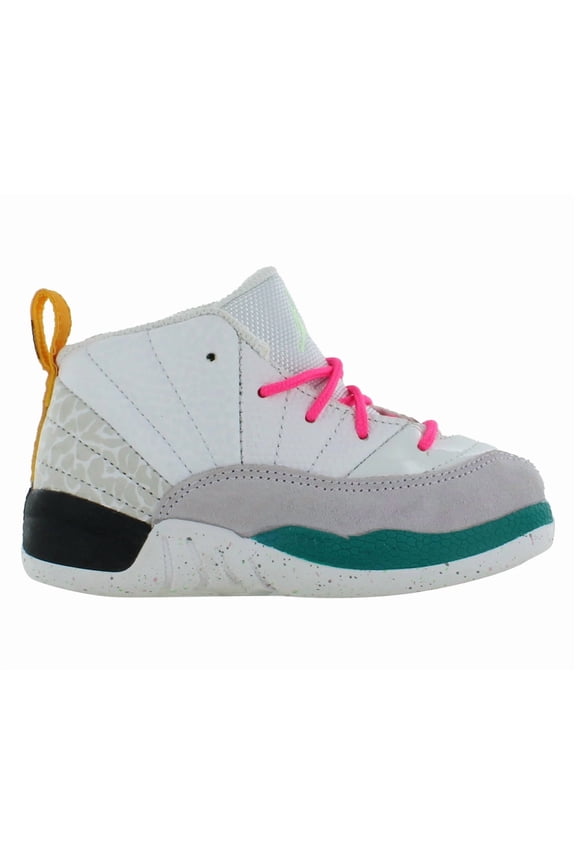 Toddler's Jordan 12 Retro White/Vapor Green-Photon Dust (850000 130) - 8