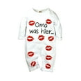 thumbnail image 1 of Toddler Jumpsuit Valentine's Day Long Sleeve Solid Letter Print Romper Casual Playwear for Baby Boys Girls White 3 Months-6 Months, 1 of 6