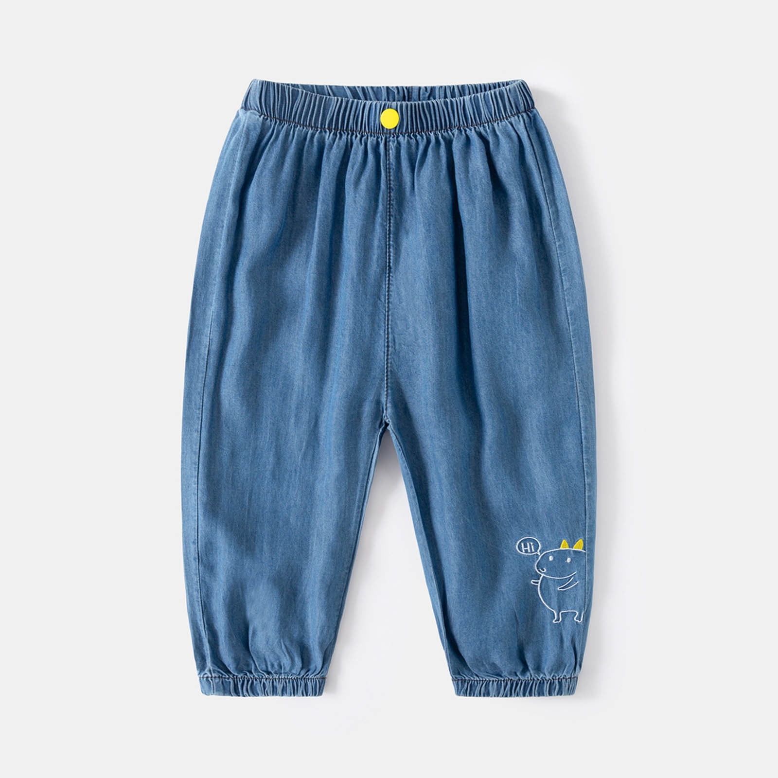Toddler Khaki Pants Light Blue Leisure, Mosquito Control, Summer, Thin