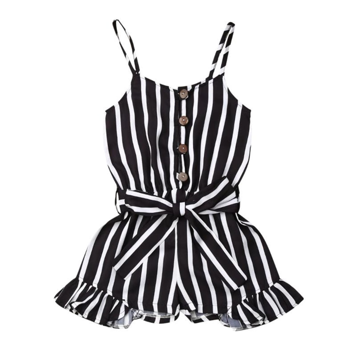 Toddler Kid Baby Girl Clothes Strap Stripe Romper Summer Outfit Sunsuit ...