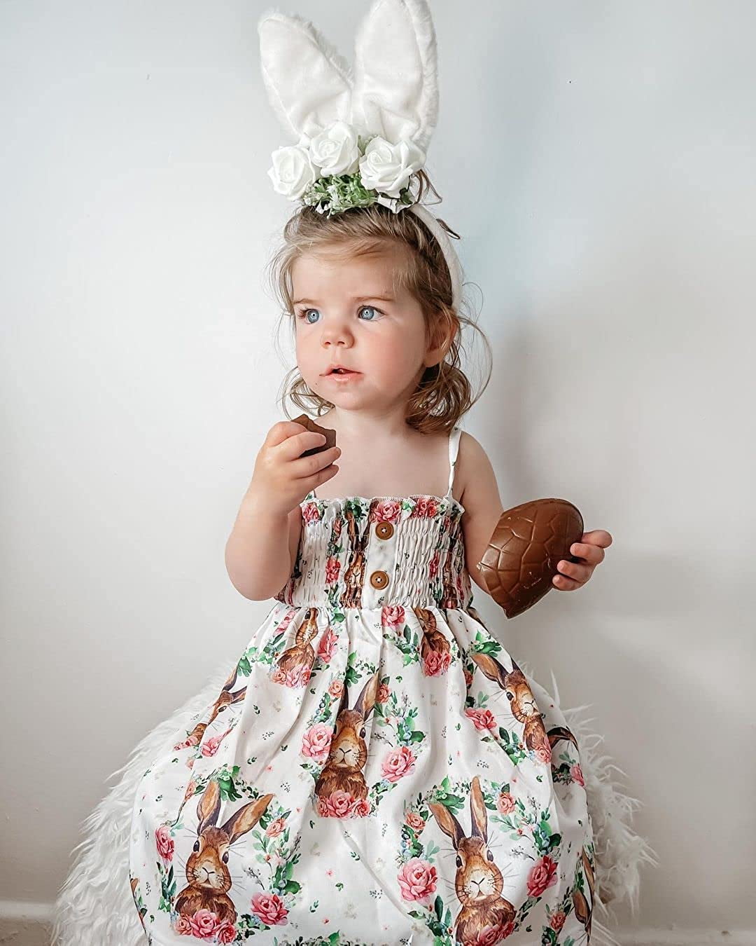 Bunny dress for baby girl hot sale