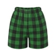 thumbnail image 1 of Toddler Kid Boy Girl Shorts Plaid Elastic Waisted Pull On Shorts Summer Casual Short Pants Pjs Bottoms (2 Years, Green), 1 of 4