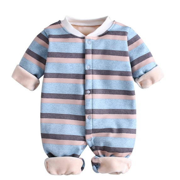 Toddler Kid Jumpsuit Pants Clothes Newborn Infant Baby Boy Girl Long Sleeve Striped Fluffys Romper Jumpsuit Clothes Summer Jumpsuit For Girls Boys