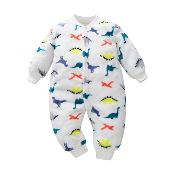 Toddler Kid Jumpsuit Pants Clothes Newborn Infant Baby Girls Boys Print Thick Warm Jumpsuit Playsuit Romper Clothes Summer Jumpsuit For Girls Boys