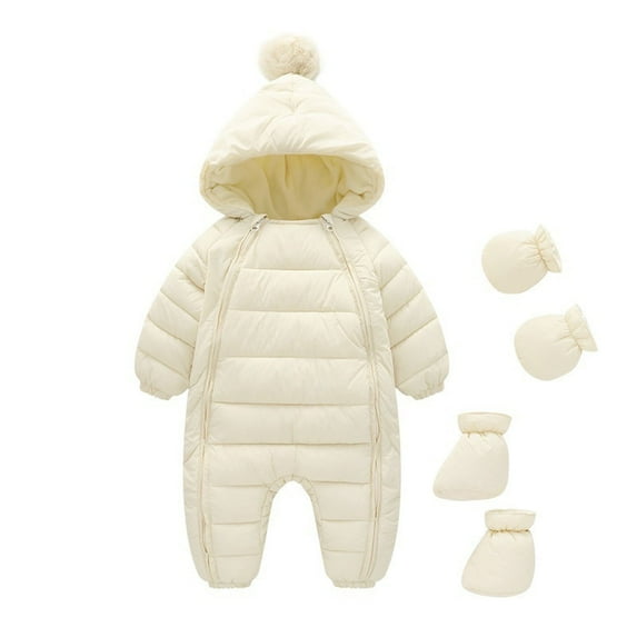 Toddler Baby Girl Pajama Set Toddler Baby Boys Girls Color Plush Cute Winter Thick Keep Warm Jumpsuit Romper Boys Long Sleeve Sleepwear 2 Piece Pjs Set