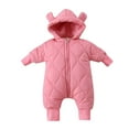 thumbnail image 1 of Toddler Kid Jumpsuit Pants Clothes Winter Toddler Baby Boys Girls Long-sleeve Padded Hooded Romper Suit Summer Jumpsuit For Girls Boys, 1 of 3