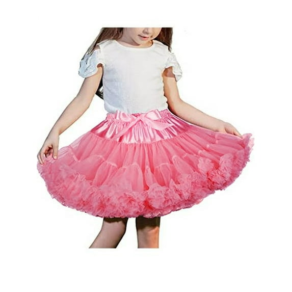 Toddler Kid Petticoat Baby Girl Soft Tutu Skirt Fluffy Pettiskirt Princess Ballet Dance Tulle Skirts