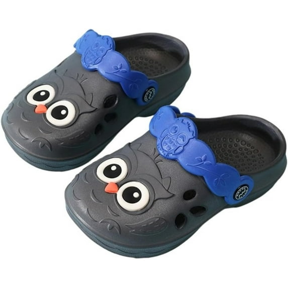 Toddler Kids Animal Garden Clogs – Cute Owl EVA Slide Sandals for Boys and Girls, Lightweight Water Shoes, Breathable Non-Slip Mules for School, Home and Outdoors