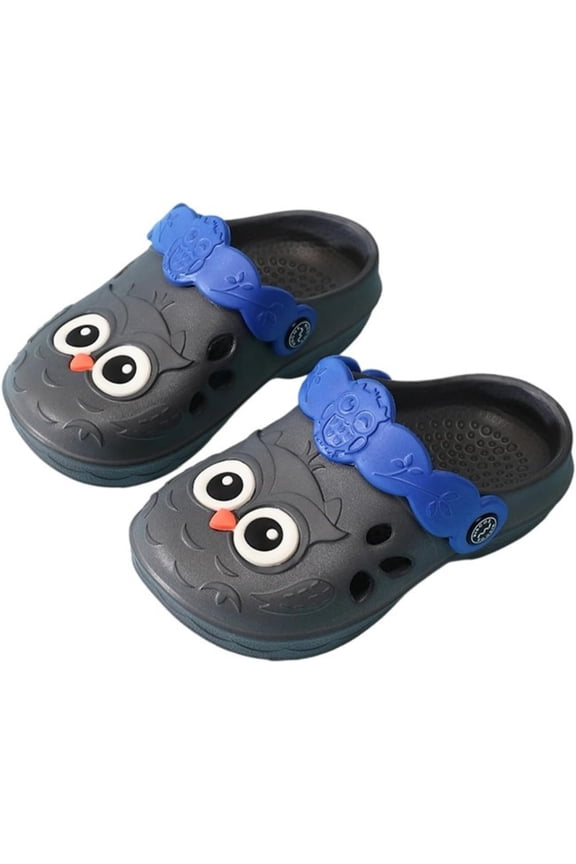 Toddler Kids Animal Garden Clogs – Cute Owl EVA Slide Sandals for Boys and Girls, Lightweight Water Shoes, Breathable Non-Slip Mules for School, Home and Outdoors