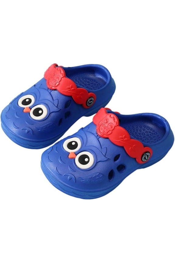 Toddler Kids Animal Garden Clogs – Cute Owl EVA Slide Sandals for Boys and Girls, Lightweight Water Shoes, Breathable Non-Slip Mules for School, Home and Outdoors