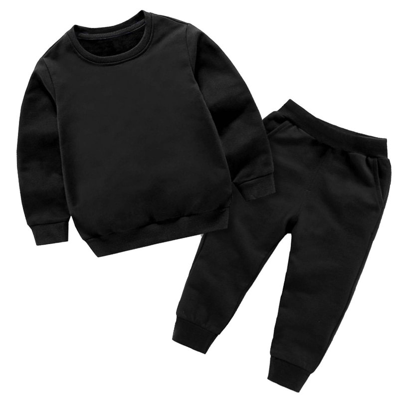 Toddler Kids Athletic Clothes Sets Unisex Boys Girls Long Sleeve Sweatshirt and Jogger Pants Sweatsuit Sets Fall Winter Outfits