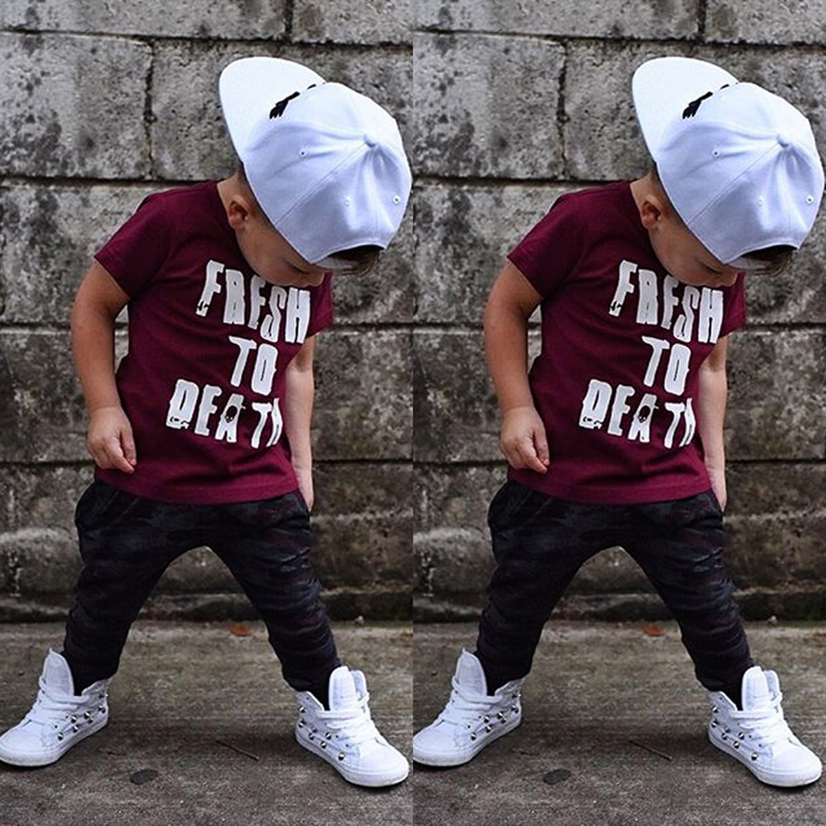 Toddler Kids Baby Boy Clothes T shirt Tops Harem Pants 2PCS Outfits
