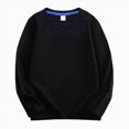 thumbnail image 1 of Toddler Kids Baby Boy Girl Long Sleeve Sweatshirt Casual Shirt Thin Pullover Infant Crewneck Sport Tops Basic Tee Shirt Fall Winter Pullover T-Shirts Crewneck Tops 3-4Years Black T Shirts, 1 of 4