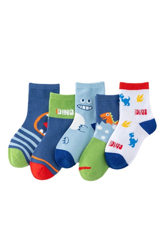 Toddler Kids Baby Boys 5Pairs Cartoon Non Crew Socks Cotton Spring Autumn Slipper Socks Toddler Socks Non Boys Girls Size 2 Socks Girls Socks 11 Kids Seamless Socks Short Socks Kids Toddler