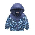 thumbnail image 1 of Toddler Kids Baby Boys Girls Camouflage Zip Windproof Jacket Hooded Trench Lightweight Kids Casual Outerwear, 1 of 8