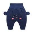thumbnail image 1 of Toddler Kids Baby Boys Girls Cotton Trousers Pant, Thick Pants Winter Warm Leggings, Fall Long Pants Sweatpants Blue 24 Months, 1 of 3
