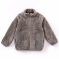 thumbnail image 1 of Toddler Kids Baby Boys Girls Fashion Cute Solid Color Windproof Pocket Zipper Jacket Keep Warm Coat, 1 of 4