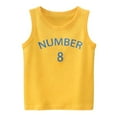 thumbnail image 1 of Toddler Kids Baby Boys Girls Letter Number 8 Sleeveless Crewneck Vest T Shirts Tops Tee Clothes For Children, 1 of 5