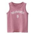 thumbnail image 1 of Generic Toddler Kids Baby Boys Girls Letter Number 8 Sleeveless Crewneck Vest T Shirts Tops Tee Clothes For Children, 1 of 2