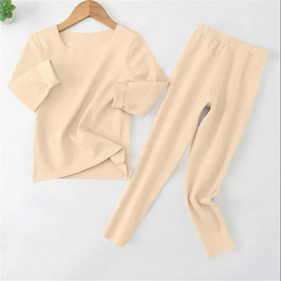 Toddler Kids Baby Boys Girls Long Sleeve Tops Blouse Pj’s Solid Pants Trousers Sleepwear Pajamas Outfits Set Size 18-24 Months