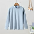 thumbnail image 1 of Toddler Kids Baby Boys Girls Striped Shirts High Collar Soft Tops T Shirt Unisex Pullover Sweatshirt 2t Baby Girl Winter Clothes Girl Toddler Dinosaur Clothes Winter Graphic Tee and Long Sleeve, 1 of 2