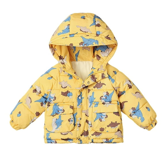 Toddler Kids Baby Boys Girls Winter Coats Padded Light Puffer Jacket Outerwear Infant Down Windproof Warm Jacket with Hoods