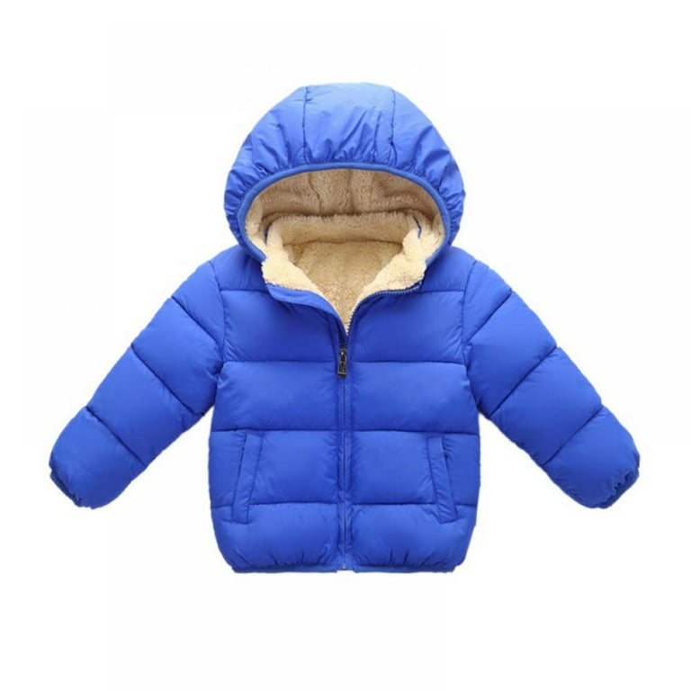 Toddler Kids Baby Boys Girls Winter Down Coats with Hoods Padded Light Puffer Jacket Outerwear Baby Winter Down Jacket 2 6 Years