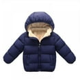 thumbnail image 1 of Toddler Kids Baby Boys Girls Winter Down Coats with Hoods, Padded Light Puffer Jacket Outerwear Baby Winter Down Jacket 2-6 Years, 1 of 4