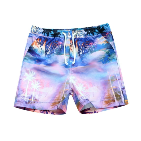 Toddler Kids Baby Boys Summer Print Shorts Beach Swimwear Swimming Trunks Clothes,Size 7 Years-8 Years