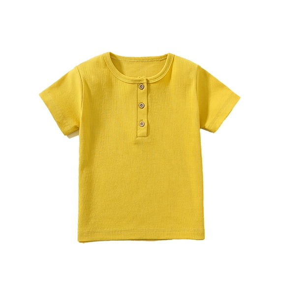 Toddler Kids Baby Boys Tops Casual Solid Color T Shirt Short Sleeve With Pocket Summer Comfortable Breathable Soft Tee size 7-8T