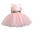thumbnail image 1 of Toddler Kids Baby Flower Girls Bow Sequins Tulle Tutu Dress Princess Party Wedding Gown, 1 of 5