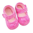 thumbnail image 1 of Toddler Kids Baby Girl Non-slip Soft Sole Cotton Crib Shoes 0-18M, 1 of 5