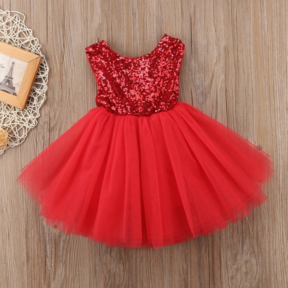 Toddler Kids Baby Girl Sequins Dress Tulle Tutu Costa Rica Ubuy