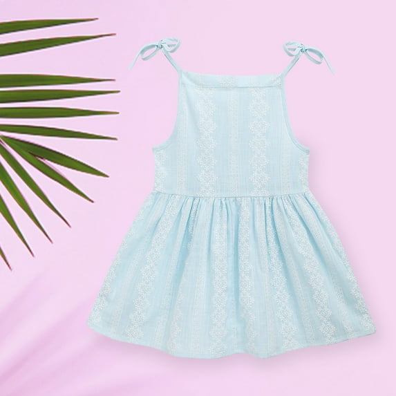 Toddler Kids Baby Girl Summer Seaside Beach Dress Sling Skirt Floral Skirt