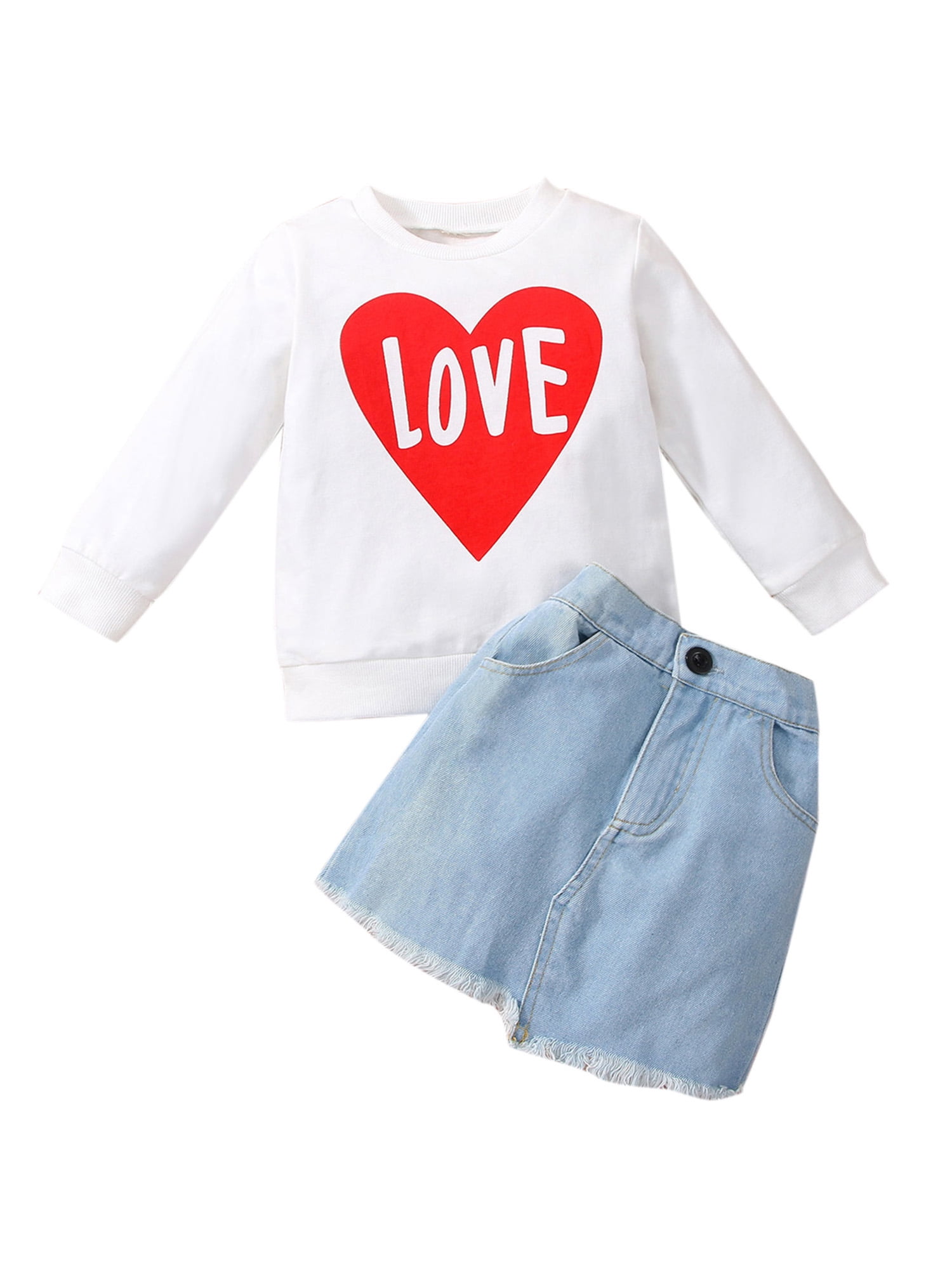 2-piece Kid Girl Letter Print Mesh Flutter-sleeve Black Tee and Belted Polka dots Shorts Set
